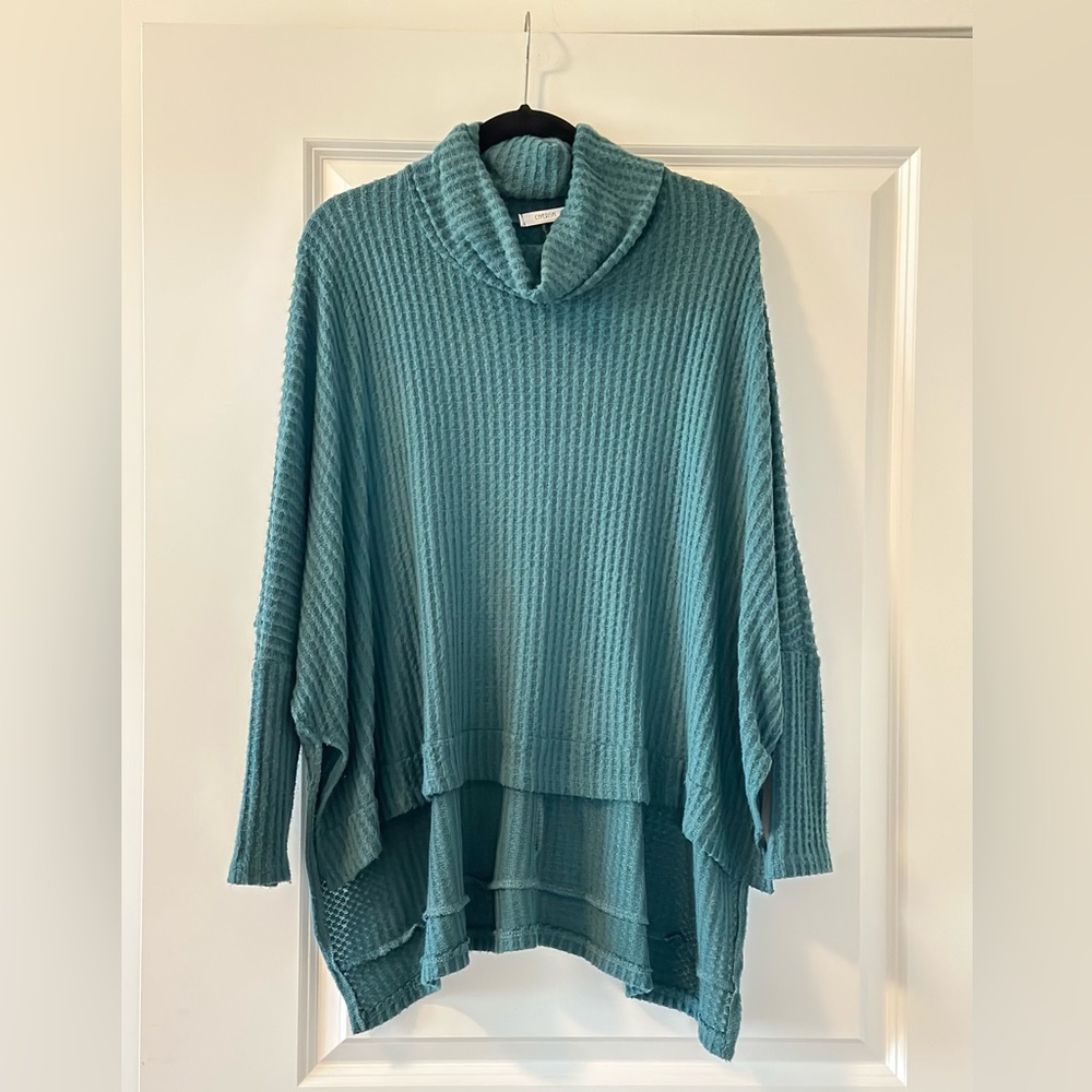 Esmeralda cowl neck thermal knit sweater - VICI Dolls